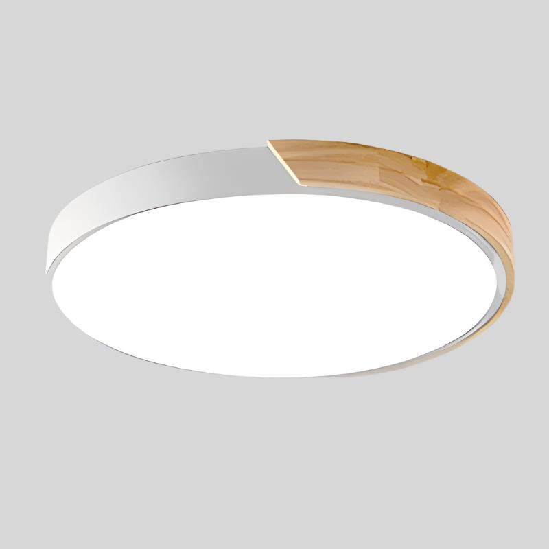 Wooden LED Flush Mount Ceiling Light