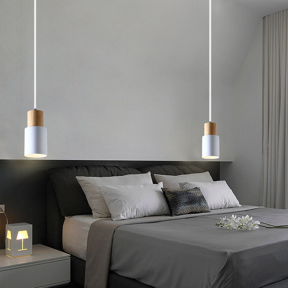 Modern Macaron Cylinder Pendant Light