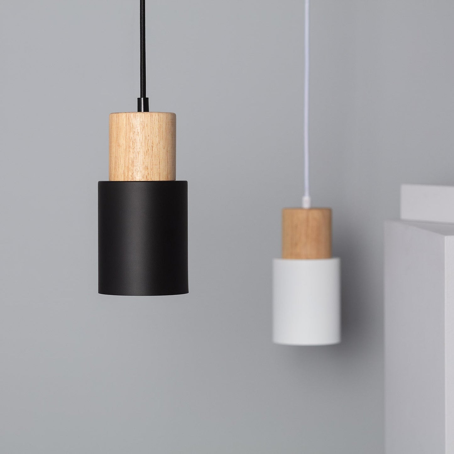 Modern Macaron Cylinder Pendant Light