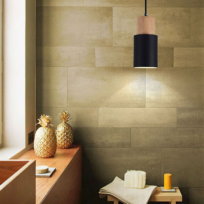 Modern Macaron Cylinder Pendant Light