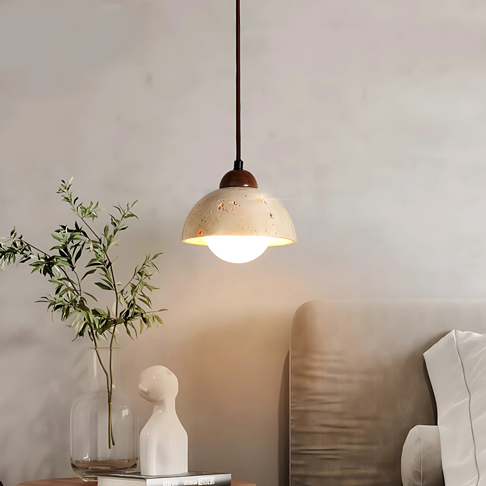 Travertine Marble Pendant Light