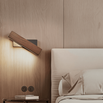 360 Swiveling Wooden Wall Light
