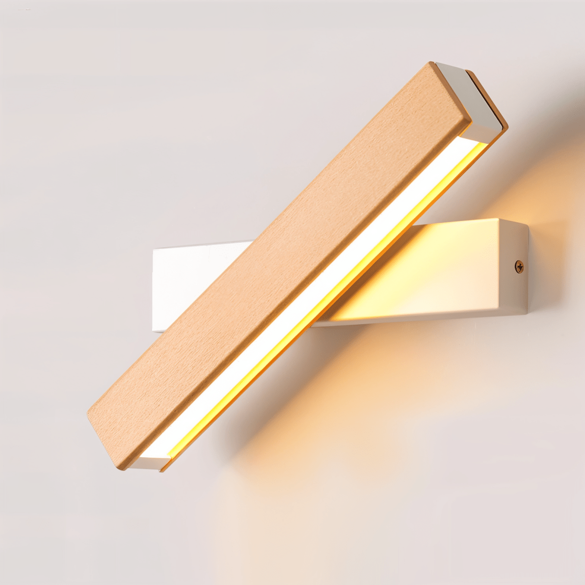 360 Swiveling Wooden Wall Light