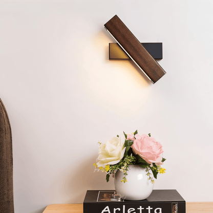 360 Swiveling Wooden Wall Light