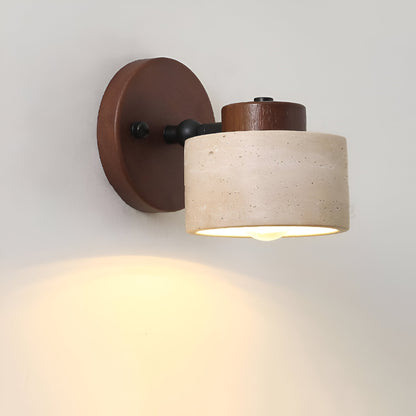 Travertine Stone LED Wall Lamp