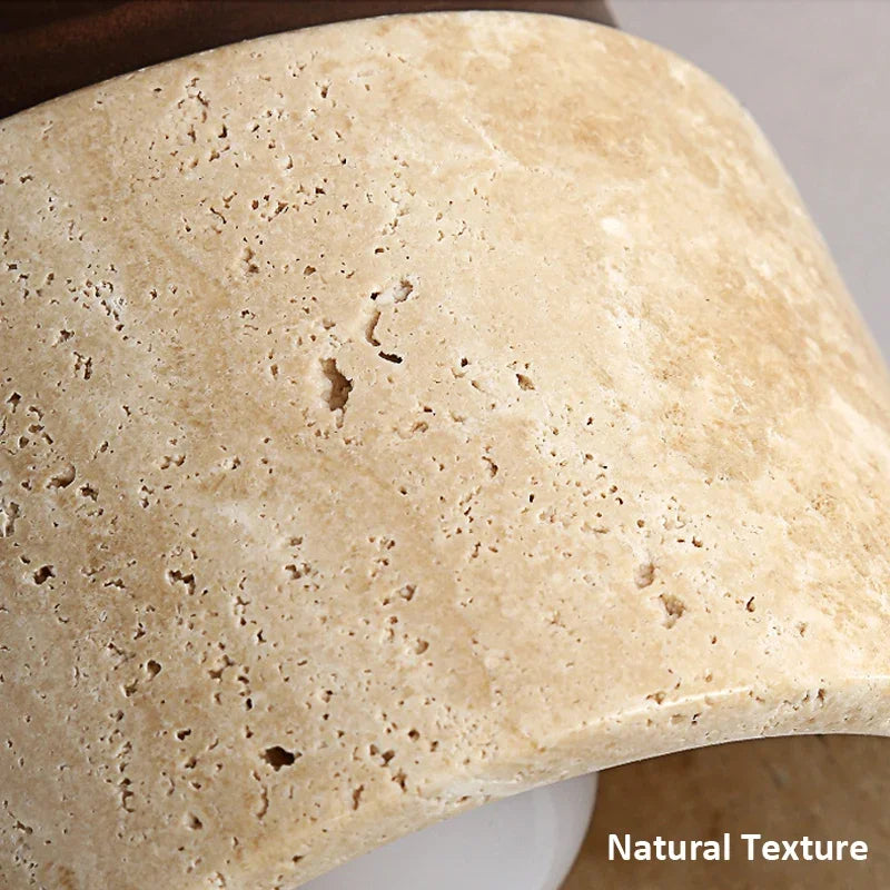 Japanese Style Stone Wood Ceiling Light