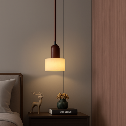 Natural Marble LED Travertine Pendant Lamp