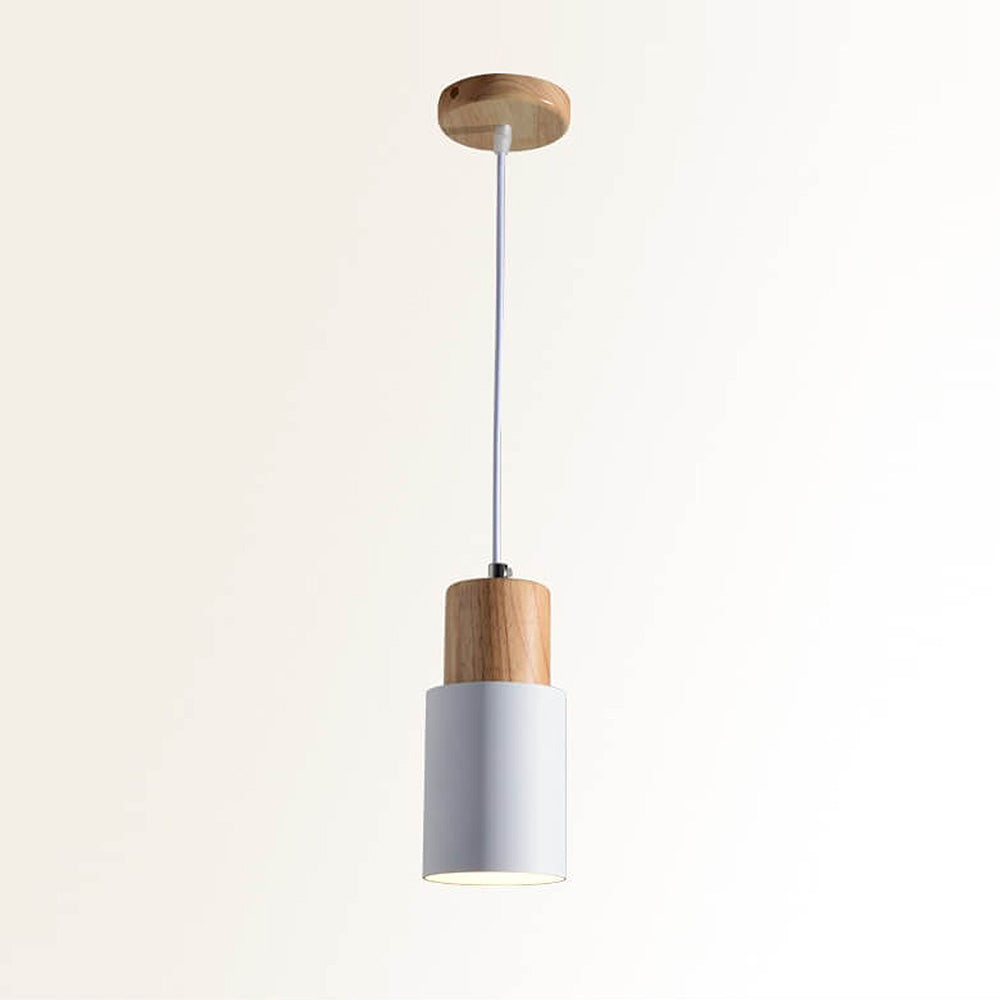 Modern Macaron Cylinder Pendant Light