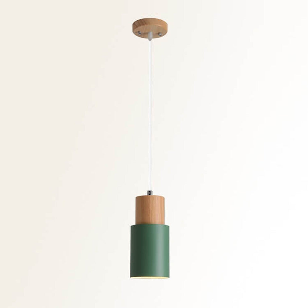 Modern Macaron Cylinder Pendant Light