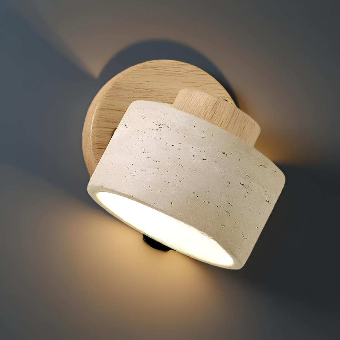 Travertine Stone LED Wall Lamp