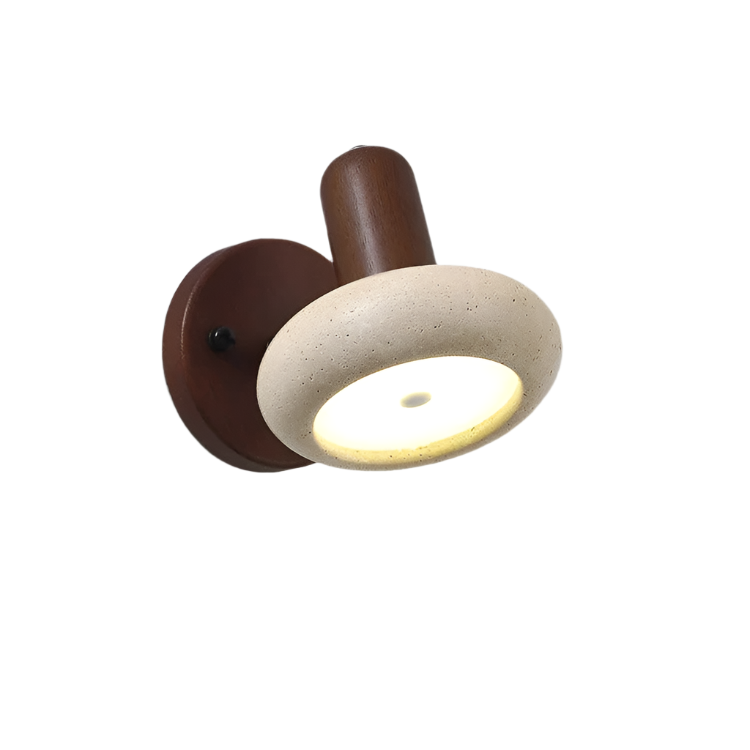 Rotatable Round Stone LED Wall Light