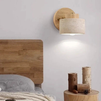 Travertine Stone LED Wall Lamp
