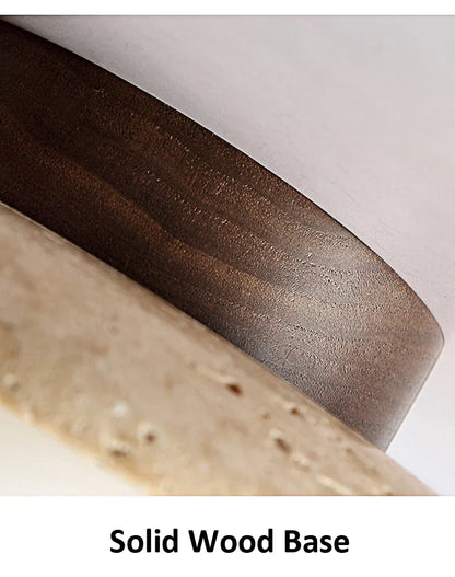 Japanese Style Stone Wood Ceiling Light
