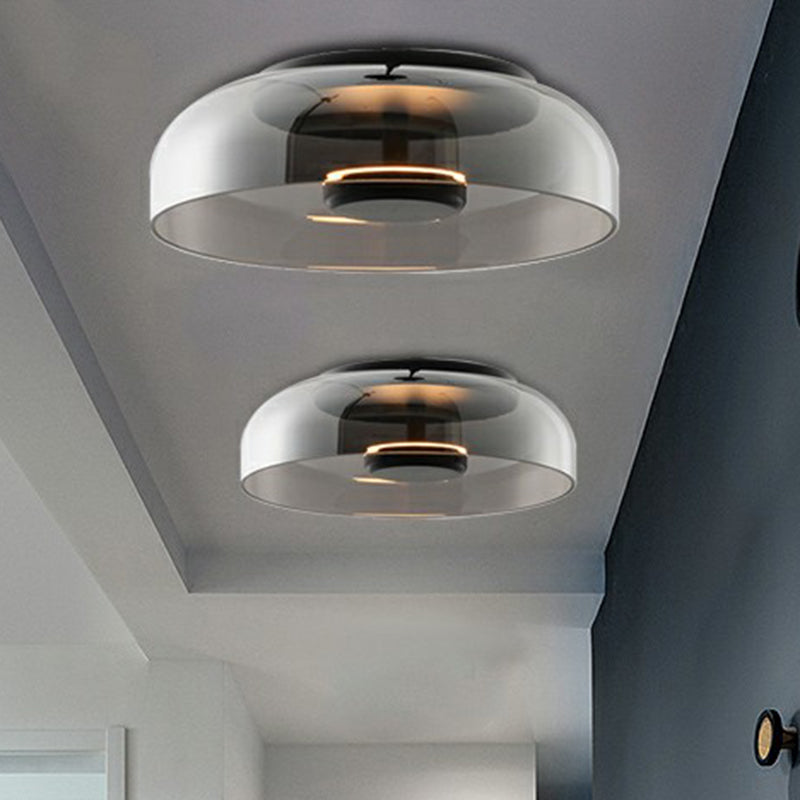 LED Glass Ceiling Light Fixture