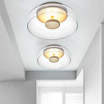 LED Glass Ceiling Light Fixture