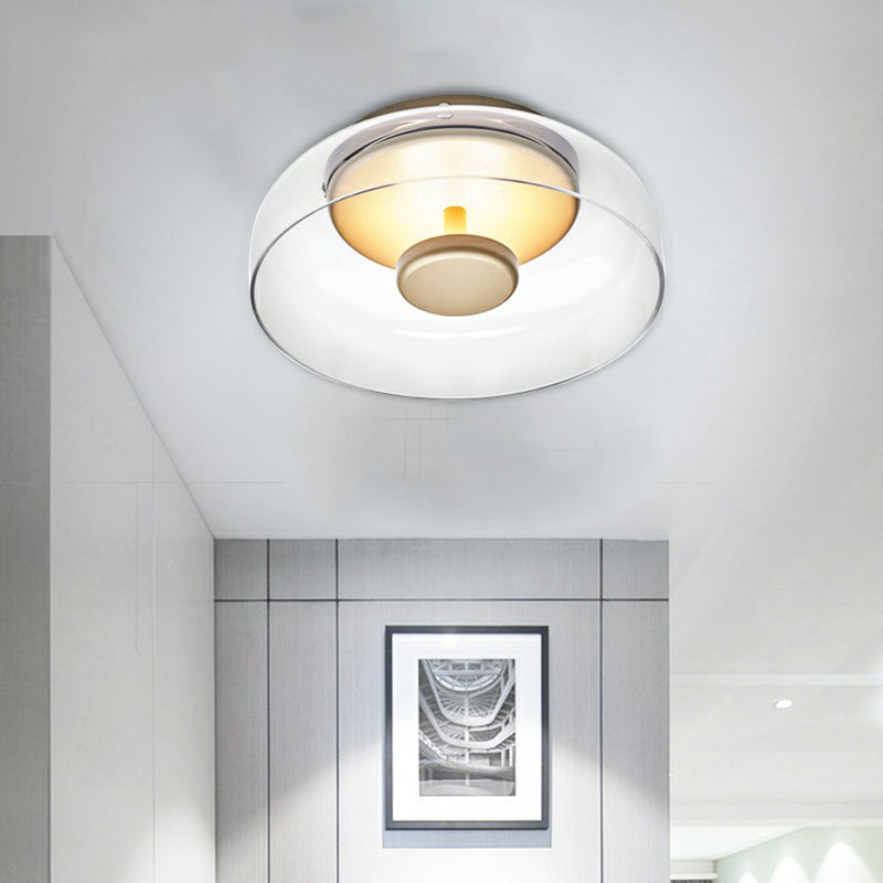 LED Glass Ceiling Light Fixture