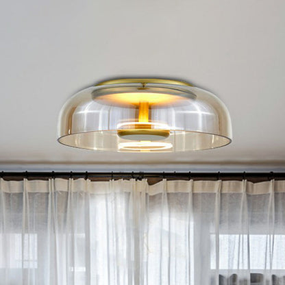 LED Glass Ceiling Light Fixture