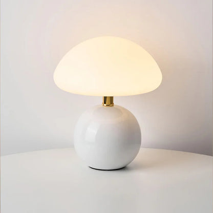 Ceramic LED Mushroom Table Lamp