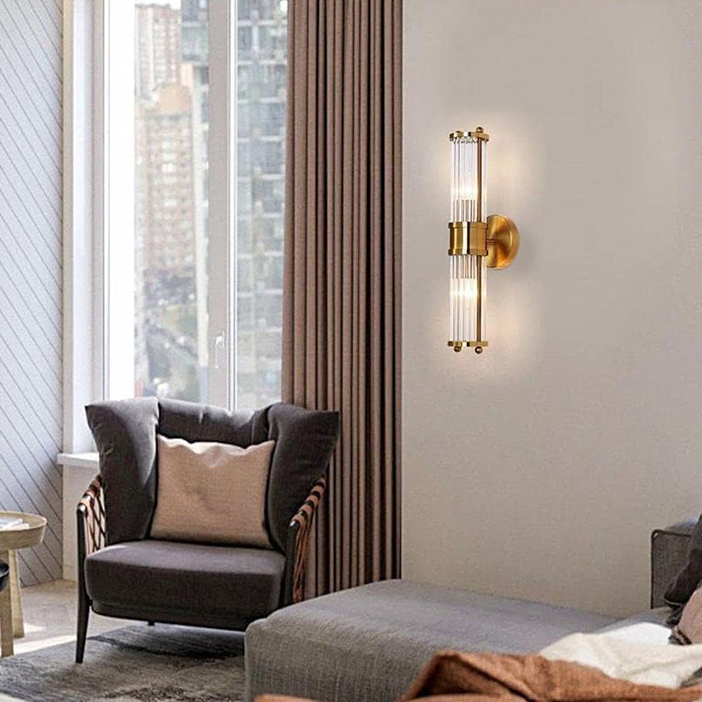 Gold Wall Sconce Light for Bathroom & Hallway