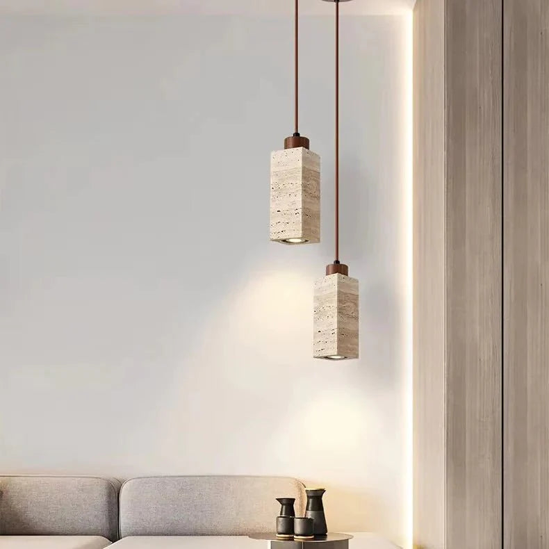 Travertine Pendant Light