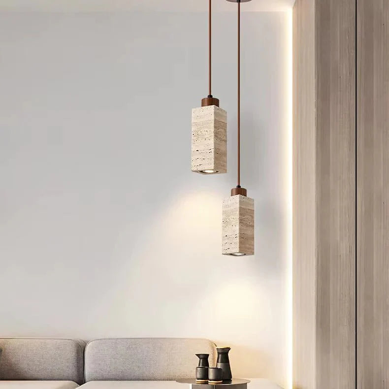 Travertine Pendant Light