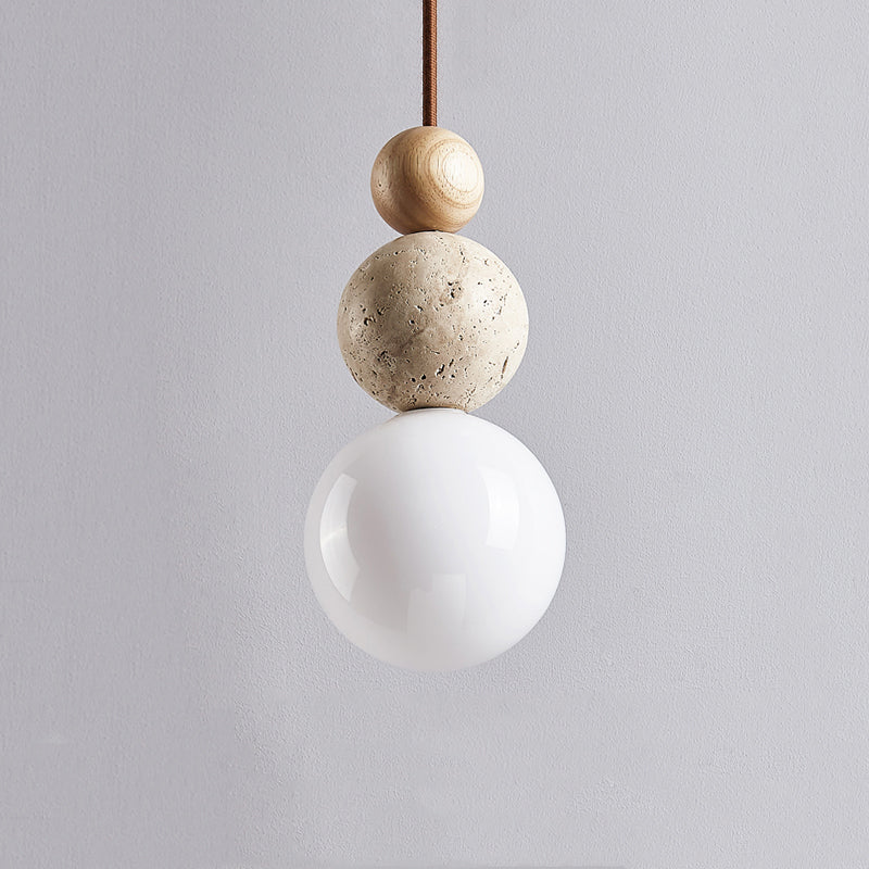 Rustic Natural Stone Pendant Light
