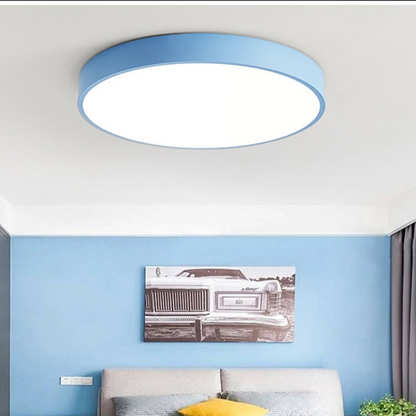 Wooden LED Flush Mount Ceiling Light